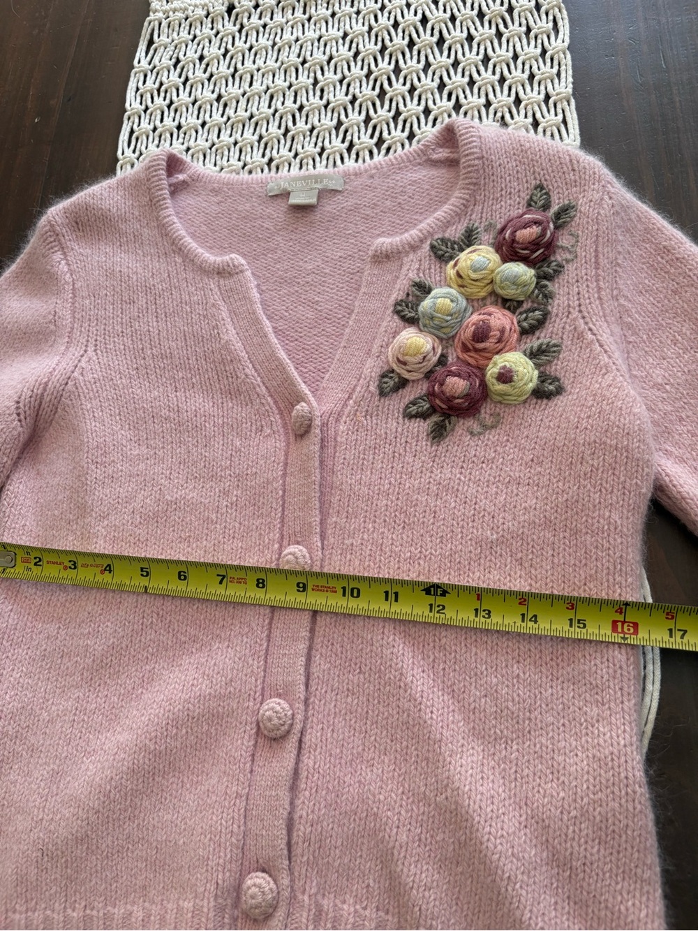 Anthropologie Janeville lambswool/rabbit hair sweater cardigan - Picture 5 of 7